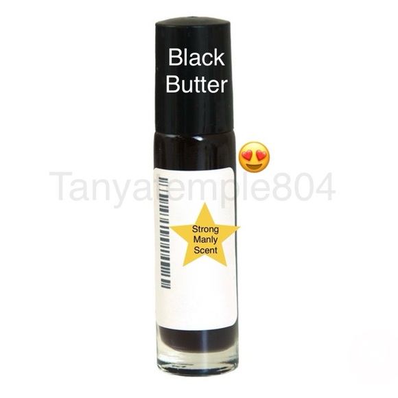 Black Butter Men’s Fragrance Oil 1/3 Oz Glass Roll-On Bottle - Picture 1 of 5